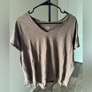 Old Navy Gray Short Sleeve Relaxed T-Shirt